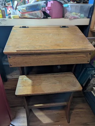 Wood Child's Desk